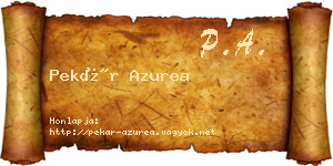 Pekár Azurea névjegykártya